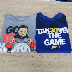2 Steph Curry Under Armour shirts